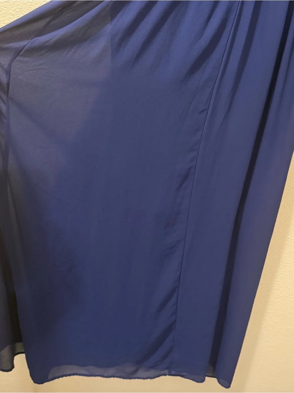 Women’s XL Xhilaration Navy Blue Spaghetti Strap Chiffon Ruffle Long Maxi Dress